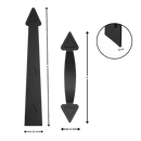 Kit decorativo magnético para portas de garagem Carlendan, peça de quincailleria para portas com elementos magnéticos.