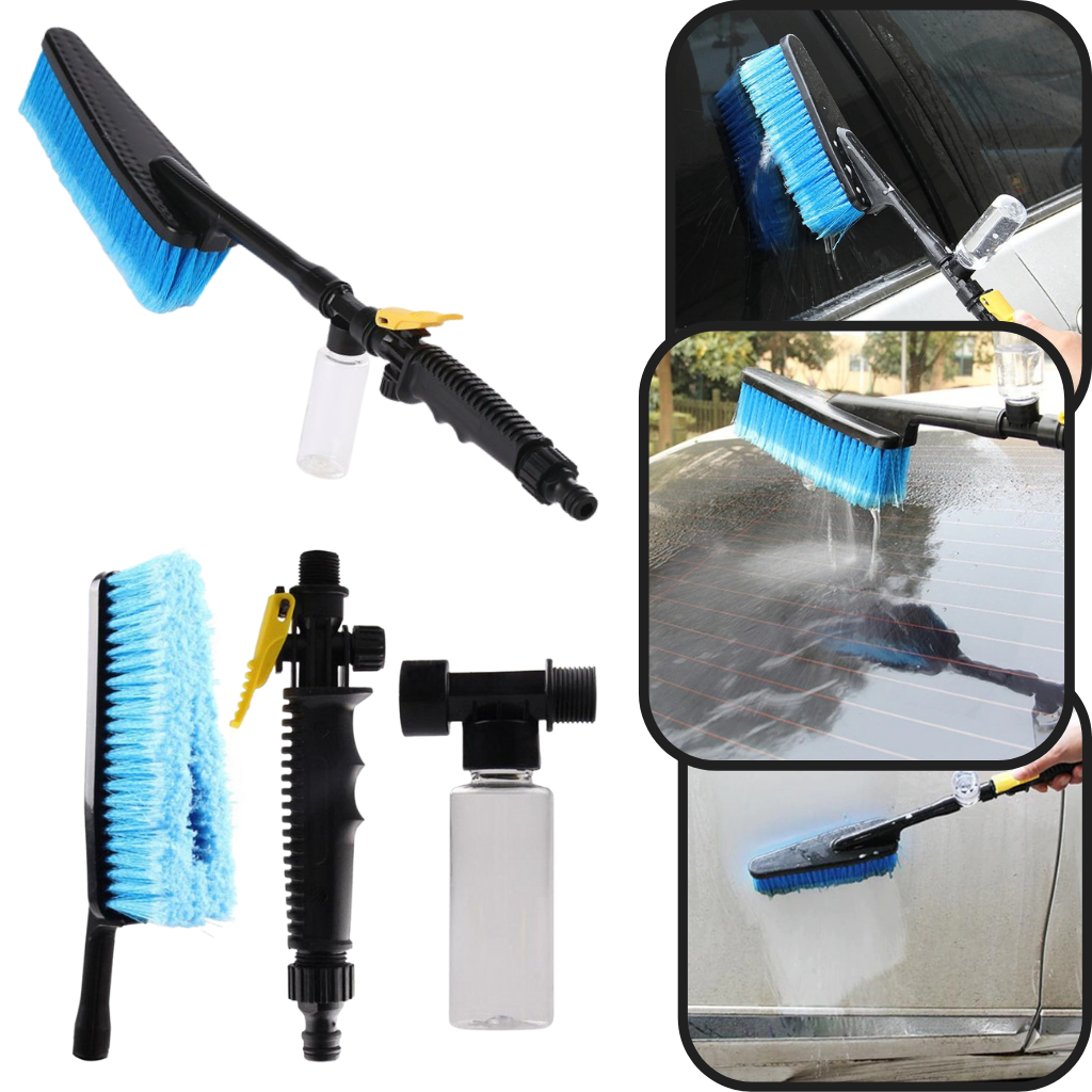 Kit de brosse de nettoyage pliable Carootu para manutenção e decoração de veículos, ideal para limpeza de carros.