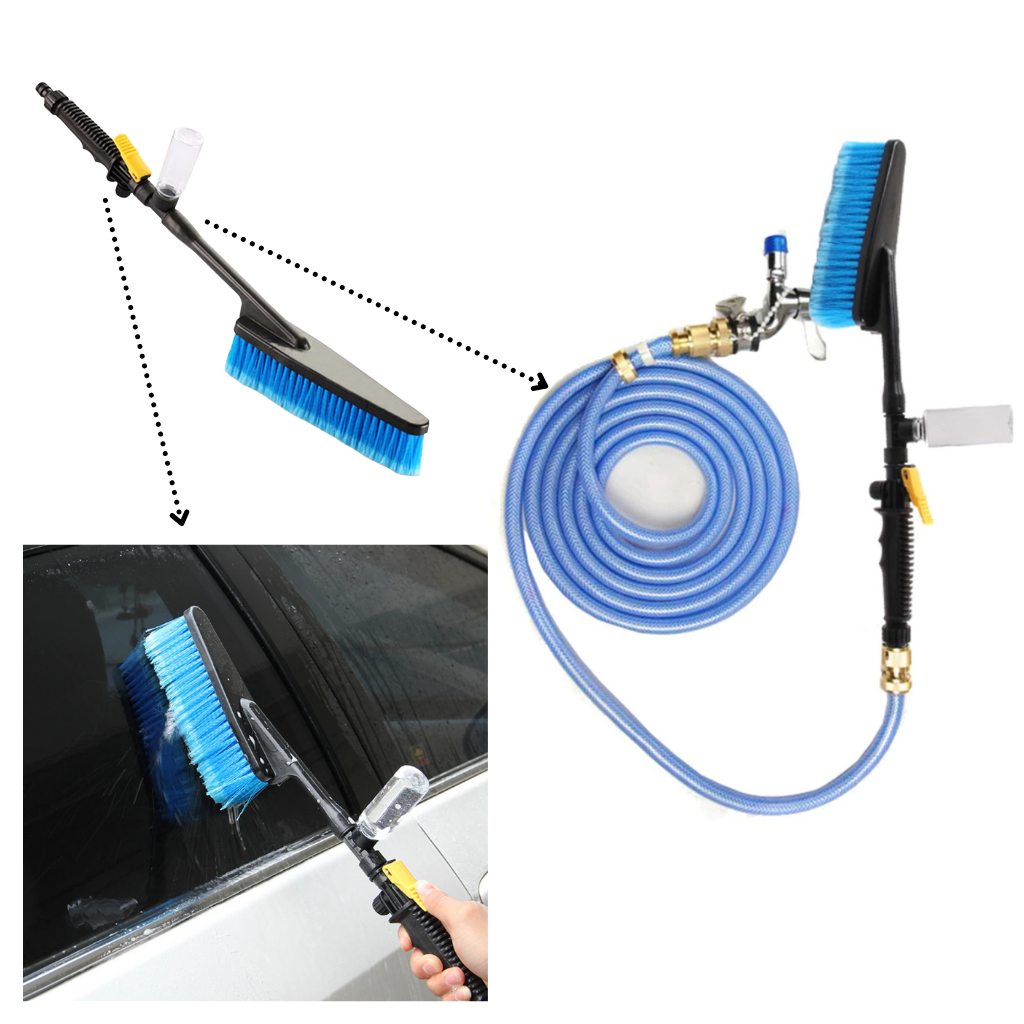 Kit de brosse de nettoyage pliable Carootu para manutenção e decoração de veículos, ideal para limpar carros de forma prática.