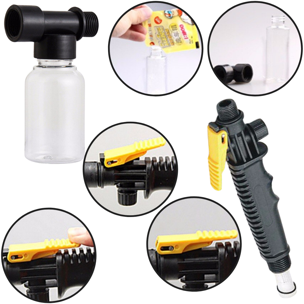 Kit de brosse de nettoyage pliable Carootu para carros, ideal para manutenção e decoração de veículos, fácil de usar e armazenar