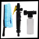 Kit de brosse de nettoyage pliable Carootu para limpeza de veículos, ideal para manter o interior e exterior do carro limpos.