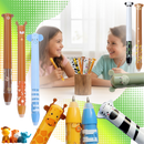 Canetas de gel apagáveis Legami com tinta termossensível, desenhos divertidos e cores vibrantes para escrita e desenho criativo