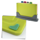 Conjunto de 4 tábuas de corte Casewin com suporte, utensílios de cozinha para preparação de alimentos.