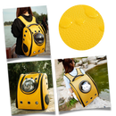 Mochila de viagem à prova d'água para gatos, acessório para caixas de transporte de animais, marca Qtong, vista de costas.