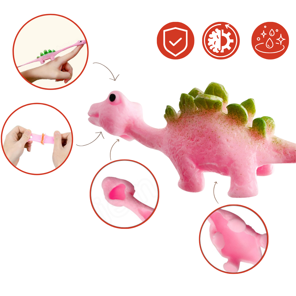 Catapulte de dinossauro da Smallbee, brinquedo de jogos e brinquedos com dispositivo de lançamento de dinossauro.