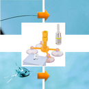 Kit de reparo de vidro do para-brisa Cergrey para manutenção e decoração de veículos, com ferramentas e materiais de reparo.