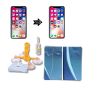 Kit de reparo do vidro do para-brisa Cergrey para reparação de veículos, com ferramentas e materiais para consertar o vidro.