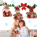 Sac de cadeau de Noël réutilisable avec fermeture éclair, marque Cheers, pour emballer des cadeaux festifs et durables.