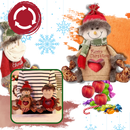 Sac de cadeaux de Noël réutilisable Cheers avec fermeture éclair, pratique pour emballer et transporter des présents festifs.