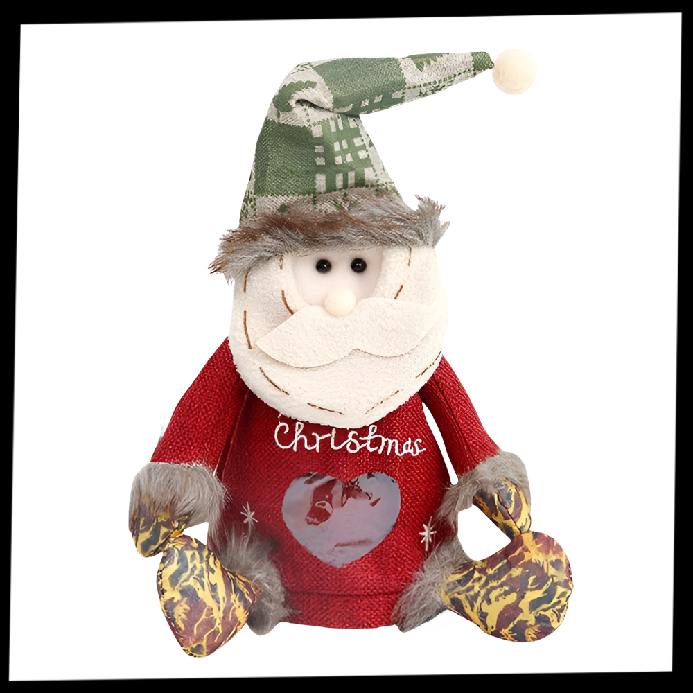 Sac de cadeau de Noël réutilisable Cheers avec fermeture éclair, idéal pour emballer des cadeaux festifs.
