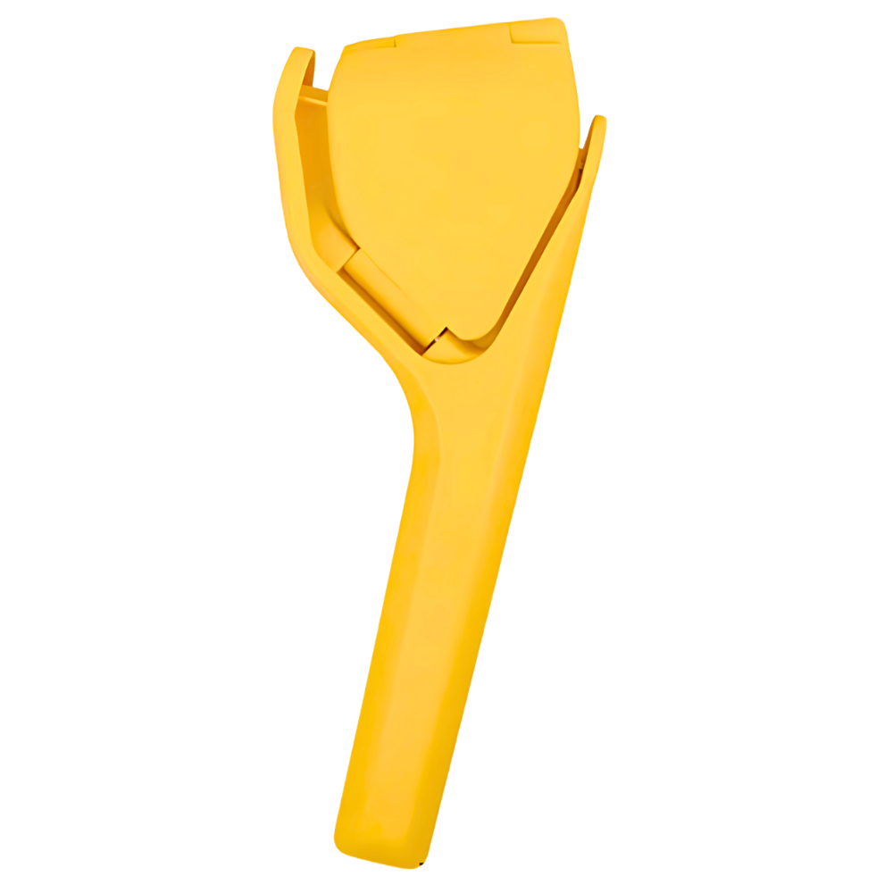Presse-agrumes manual da Cherry, eletrodoméstico de cozinha amarelo, multifuncional para sucos e frutas.