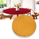 Toalha de mesa redonda Sancua com design elegante, tecido de alta qualidade para proteção e decoração de ambientes sofisticados.