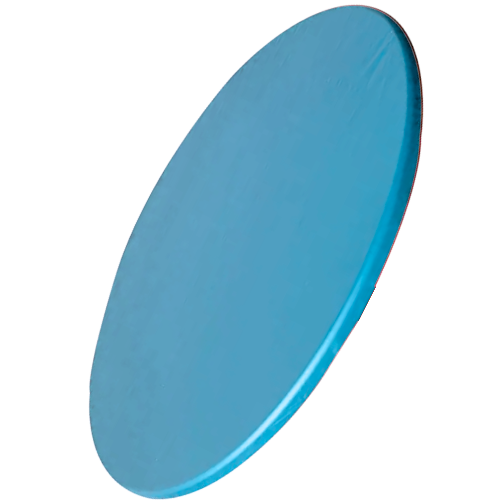 Toalha de mesa redonda Sancua em tom azul claro, tecido de linho para proteção e decoração de mesa elegante.