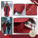 Casaco trench-coat chic e impermeável da Musuos, feito para clima chuvoso, com acabamento elegante e estilo moderno.