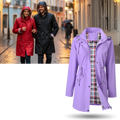 Casaco trench-coat impermeável clássico da marca Musuos, ideal para roupas de exterior elegantes e resistentes à chuva.