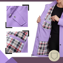 Casaco trench-coat chic e impermeável da Musuos, com bolsos visíveis, ideal para roupas de exterior elegantes e resistentes à chuva.