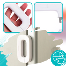 Fechadura de segurança para porta de geladeira infantil da marca George, acessório de eletrodoméstico para proteção infantil.