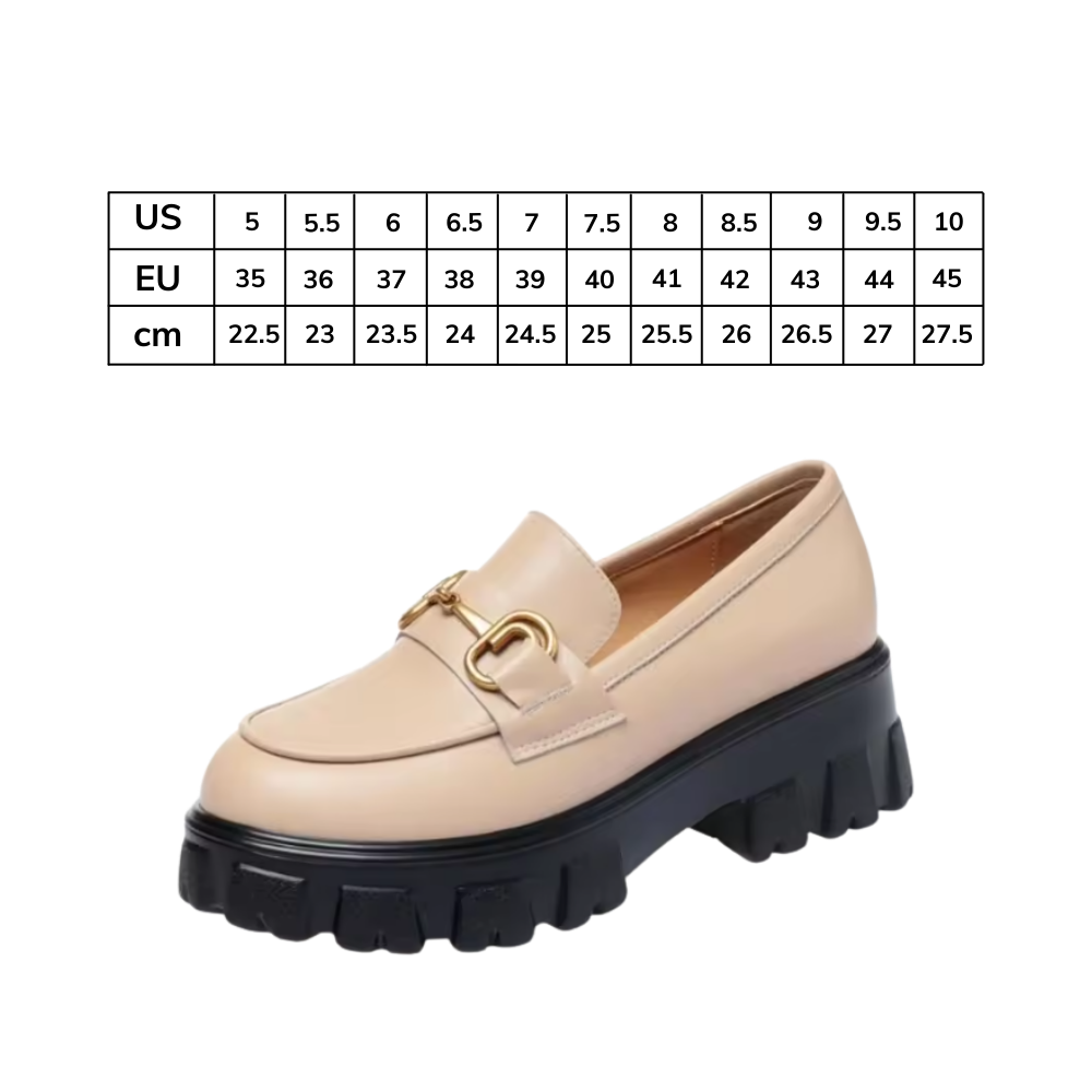 Mocassins em couro elegante da Bcbgeneration com solas grossas, estilo chunky e design sofisticado para ocasiões formais.
