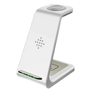 Estação de carregamento sem fio Chuyi para telefone, suporte de aliança preta para iPhone, carregador de alimentação sem fio.
