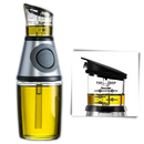 Bouteille distributrice de huile de cuisine Citystores en acier argenté, capacité de 250 ml, accessoire pratique pour la cuisine.