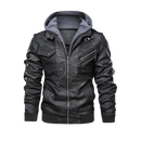 Jaqueta de couro marrom para moto da Fedtosing, veste de motard com detalhes clássicos e estilo robusto.