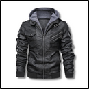 Jaqueta de couro marrom de motociclista da Fedtosing, veste de moto em couro com detalhes clássicos e acabamentos de alta qualidade.