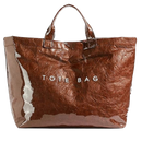 Bolsa tote grande impermeável da Womail, bagagem e maroquineria, em cor marrom, com acabamento clássico e resistente à água.