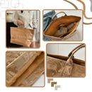 Bolsa tote impermeável Womail, grande e clássica, ideal para transporte de itens com design resistente à água.