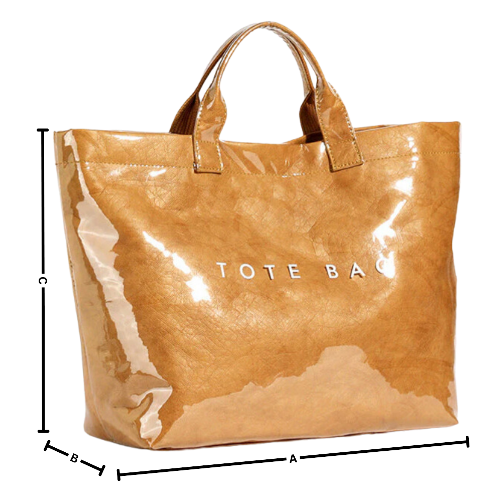 Bolsa tote grande impermeável da Womail, bagagem e maroquineria, com acabamento clássico e resistente à água.
