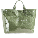 Bolsa tote grande impermeável da Womail, sacola de mão clássica em verde, ideal para uso diário e proteção contra água.