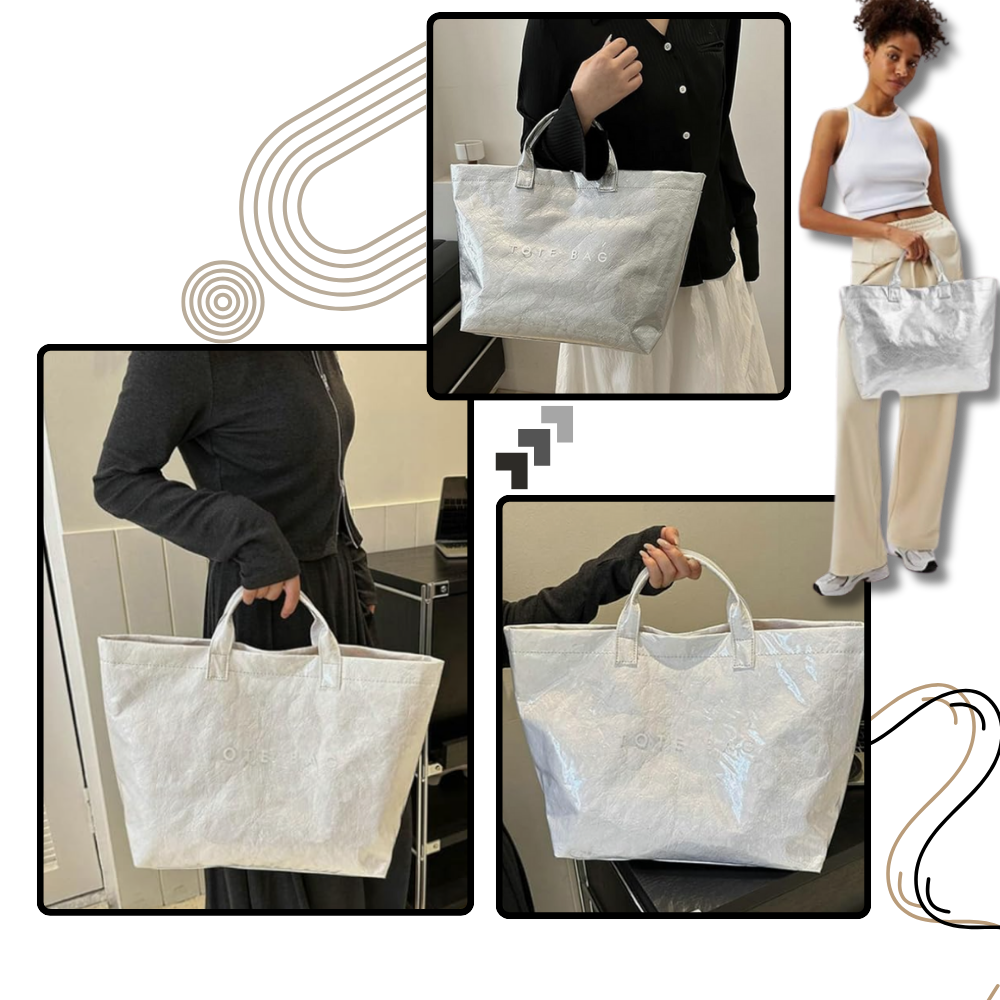 Bolsa tote grande impermeável da Womail, bagagem clássica para uso diário, resistente à água e com design elegante.
