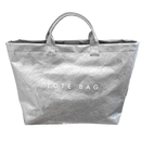 Bolsa tote grande impermeável da Womail, em estilo clássico e prata, ideal para carregar objetos com proteção contra água.
