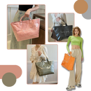 Bolsa tote grande Womail impermeável, estilo clássico, feita para uso diário com material resistente à água.