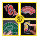 Baralho de cartas UNO Classique à prova d'água da Mattel, resistente às condições do ambiente externo, com cartas coloridas e duráveis