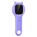 Microscópio portátil Wocleiliy com alta visibilidade, ideal para laboratório, com estrutura roxa e design compacto.