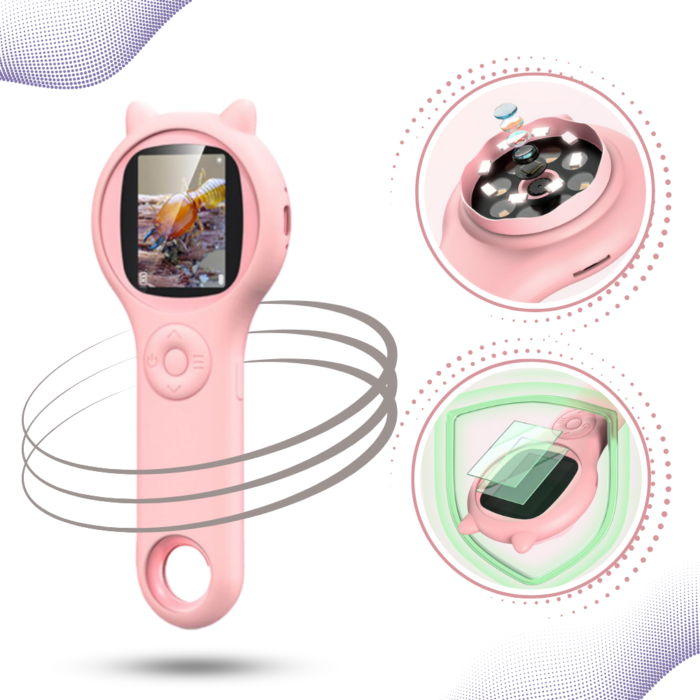 Microscópio portátil Wocleiliy para laboratório com alta visibilidade, visor claro e excelente detalhamento para observação precisa.