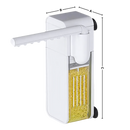 Bomba de filtro para aquário anti-entupimento da Munchen, acessório para peixes, resistente a entupimentos e com dimensões visíveis.