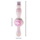 Varinha de bolhas Rucky para brinquedos de atividade, com detalhes de dimensões e efeito de bolhas em nuvem.