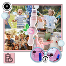 Varinha de bolhas Rucky, brinquedo de atividade com efeito de nuvem de bolhas, ótima para diversão ao ar livre