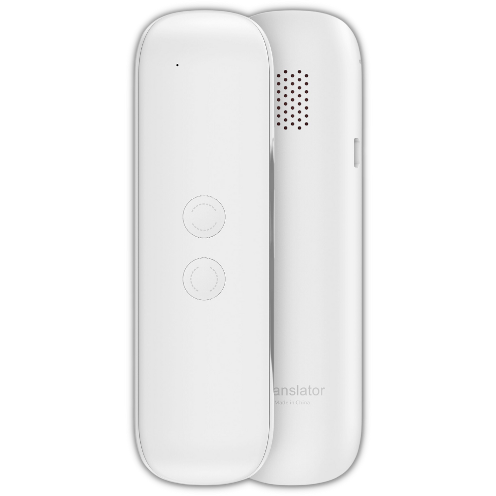 Tradutor eletrônico multi-idiomas Cm Translator, dispositivo branco para tradução de dicionários e línguas diferentes.