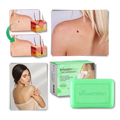 Sabonete exfoliante hidratante da Cn para combater verrugas, com fórmula suave e textura cremosa.
