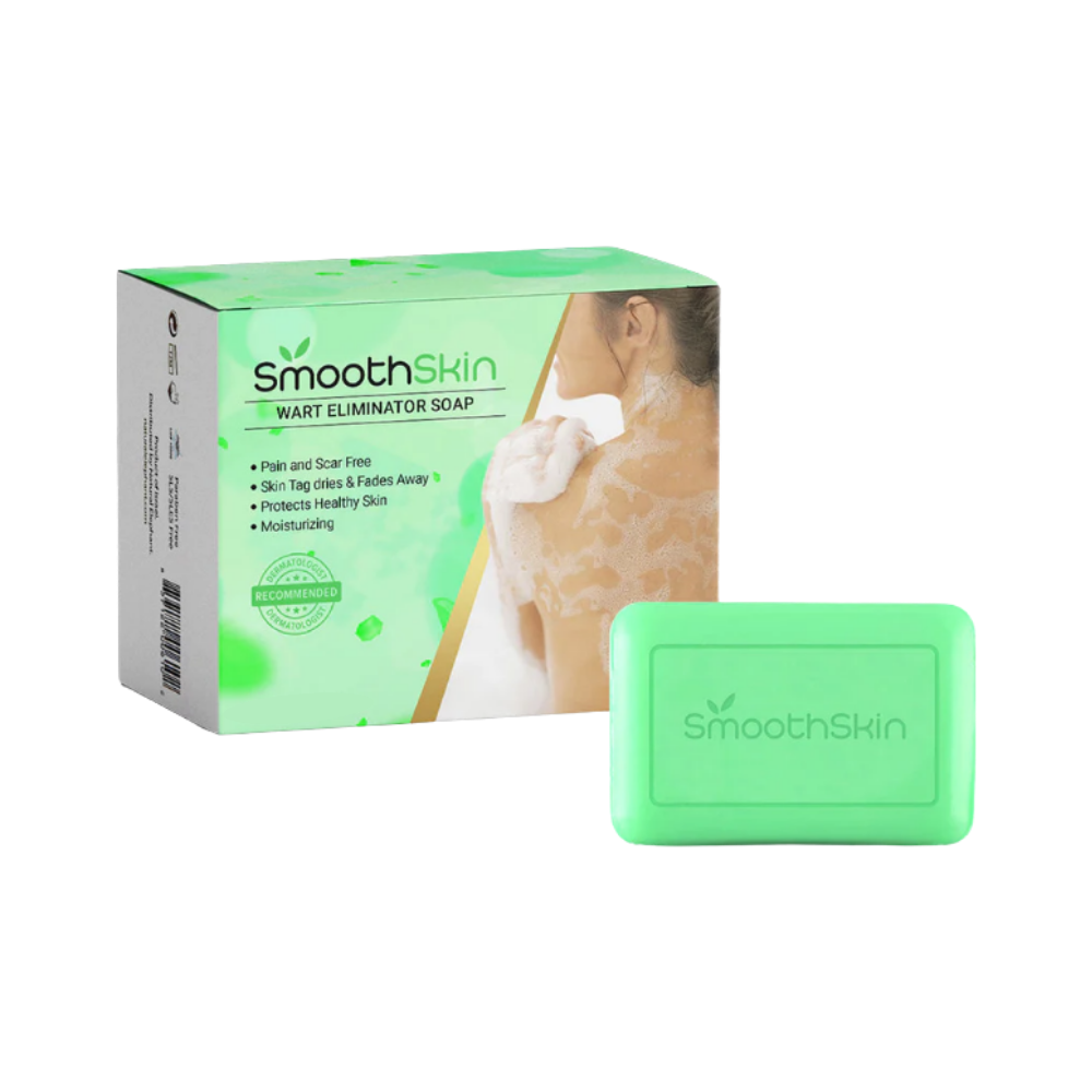 Sabonete exfoliante hidratante da marca CN para tratar verrugas, com textura suave e ingredientes naturais.