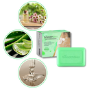 Sabonete exfoliante hidratante da marca Cn para combater verrugas, com textura suave e ingredientes naturais visíveis na embalagem