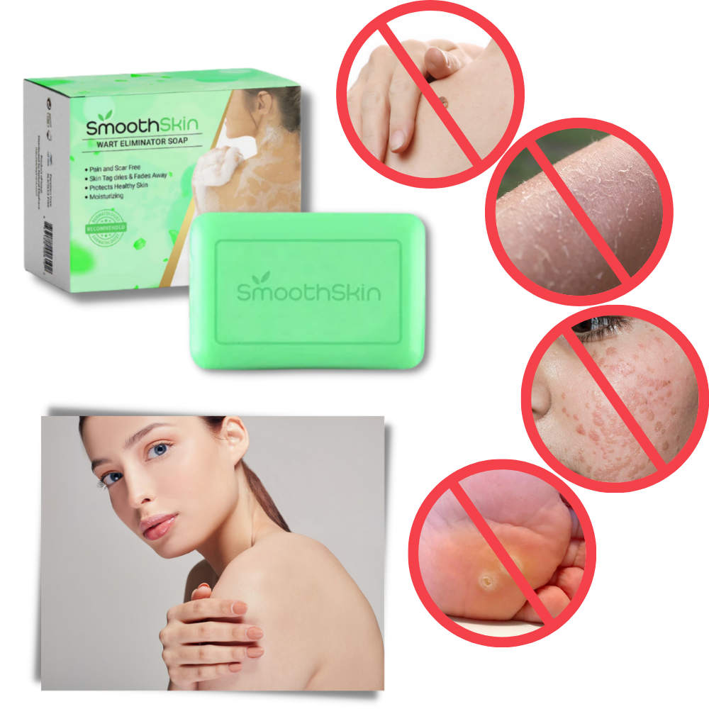 Sabonete exfoliante hidratante da marca Cn para tratar verrugas, com textura suave e ingredientes nutritivos.