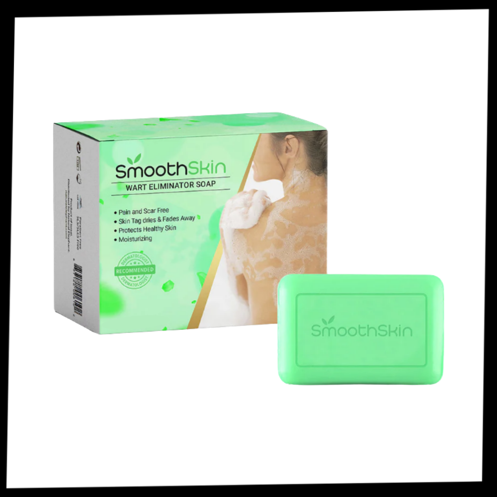 Sabonete esfoliante hidratante da Cn para combate de verrugas, com fórmula suave e eficaz para cuidados da pele.