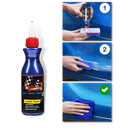 Cera de reparo de riscos para carros CN, manutenção e decoração de veículos, aplicação visível na imagem.
