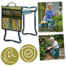 Agenouilloir de jardinage CN amarelo, confortável e resistente, ideal para trabalhos de jardinagem e proteção dos joelhos.
