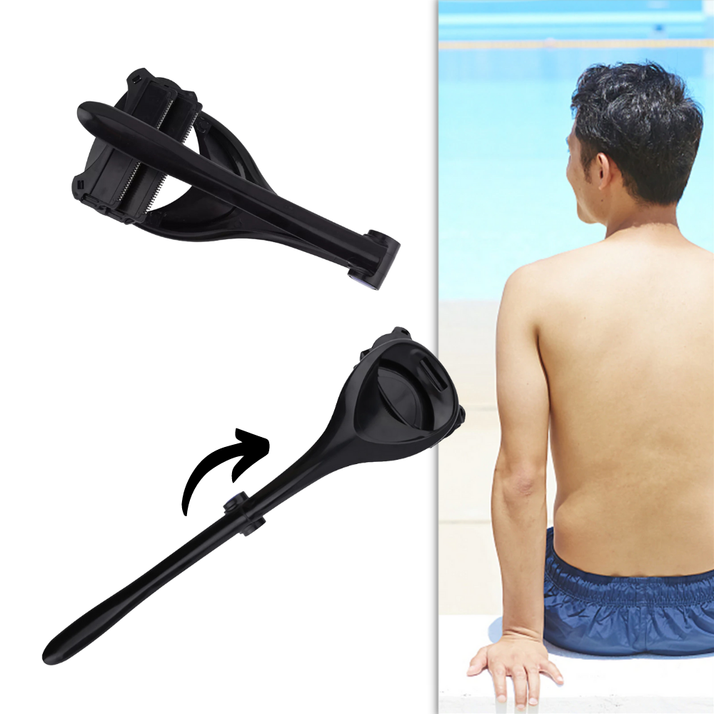 Rasoir para o corpo e costas da marca Cn, ferramenta de rasage e cuidados pessoais, com lâmina para áreas difíceis de alcançar