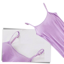 Camisola bege com suporte de sutiã integrado da marca Cn, roupa íntima confortável para uso diário.