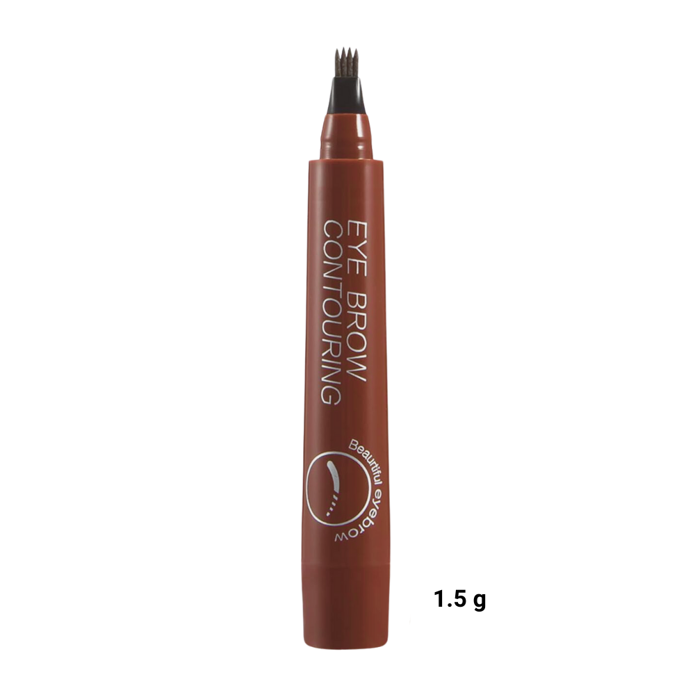 Caneta líquida para sobrancelhas à prova d'água da Colofity, com acabamento marrom escuro, ideal para definição duradoura.